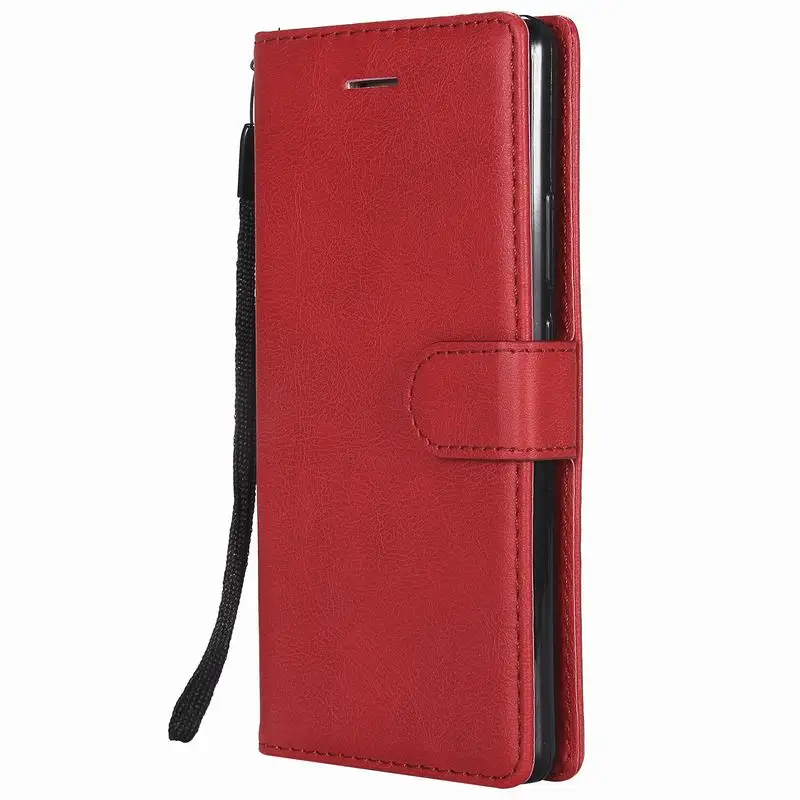 Red Чехол из искусственной кожи для huawei P8 Lite P 9 P9 Lite Чехол-книжка с магнитной застежкой и роскошный чехол-портмоне для huawei P8 P9 Lite - Цвет: Red