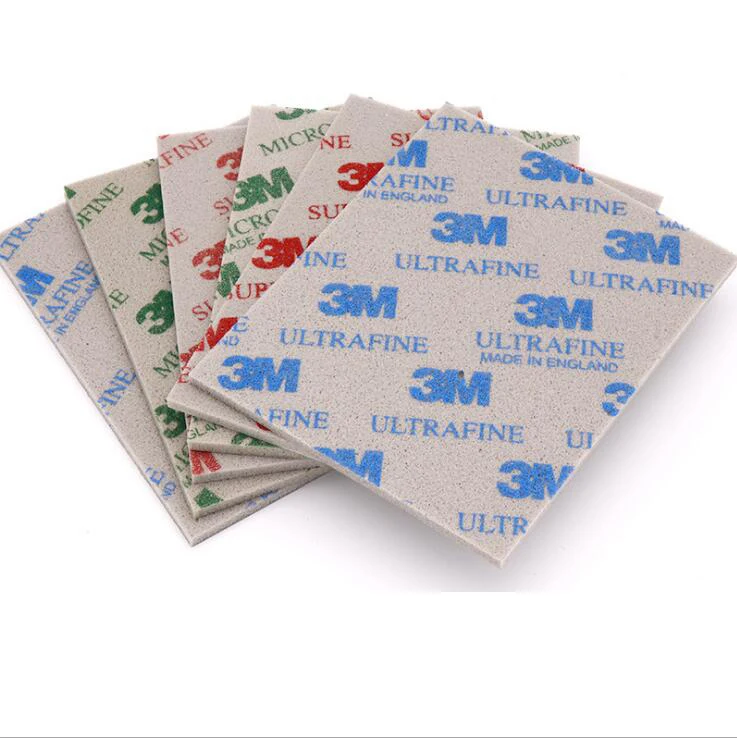 115*140mm Softback Sanding Sponge Disc Sandpaper 02600-(1200-1500) 02601-(800-1000) 02602-(500-600) For Car Model Polishing