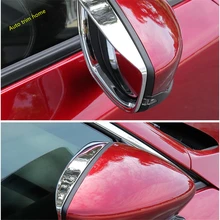 

Lapetus Chrome Rearview Mirror Eyebrow Sun Rain Shield Visor Cover Trim Fit For Mazda 3 2019 2020 ABS Auto Accessories