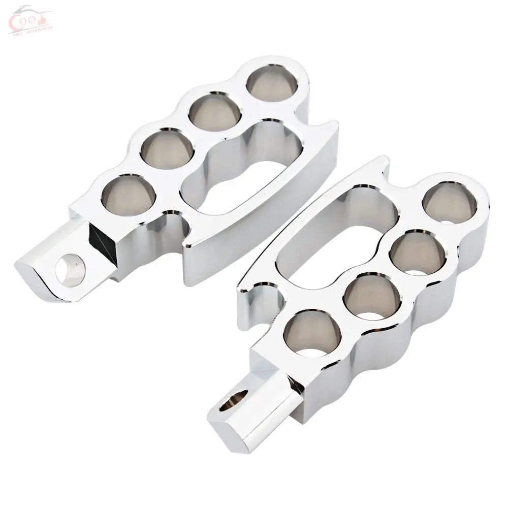 Мотоцикл Knuckle Footpeg подножка Байкер мужское крепление для ног Peg для Харли Электра Glide Dyna кафе, Рейсер, чоппер скремблер