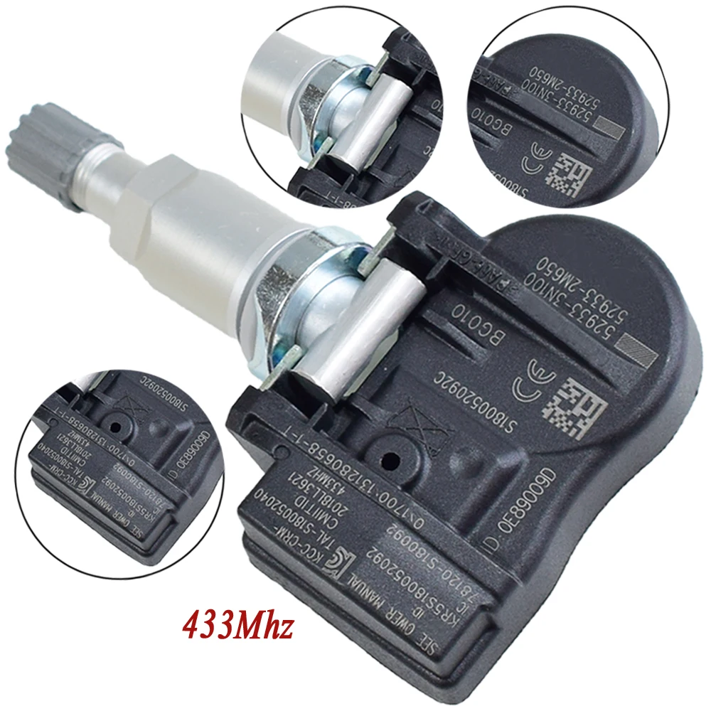 1 шт. высококачественный датчик давления в шинах 52933-3N100 TPMS датчик для hyundai Accent Genesis Coupe Kia Sorento 433 МГц