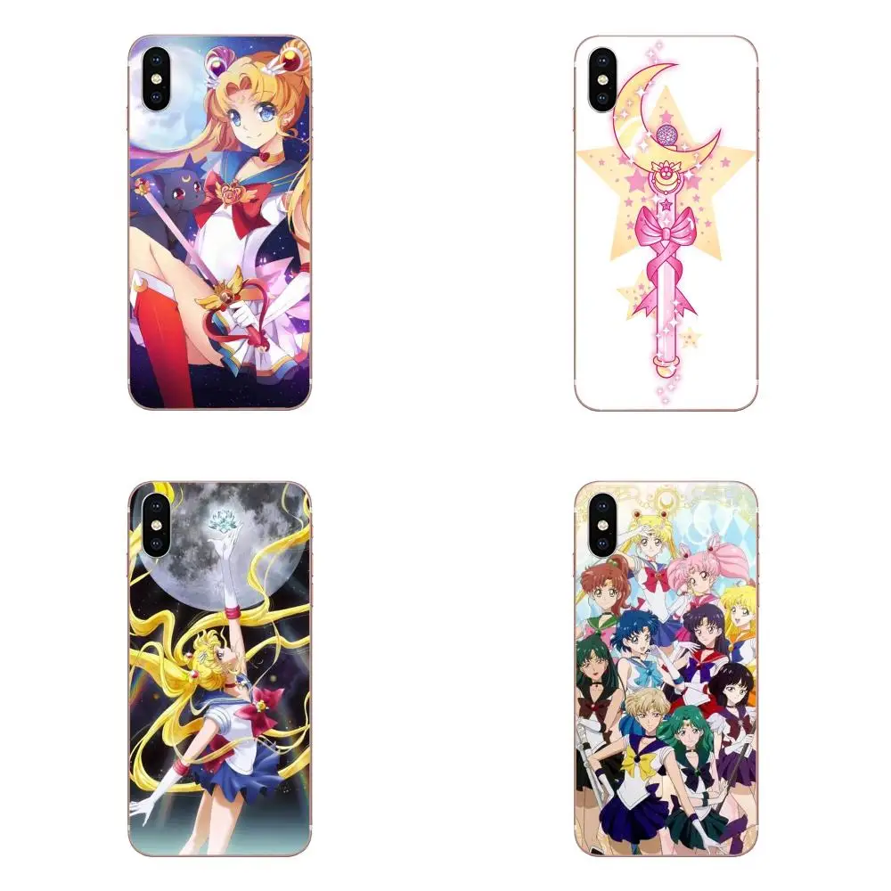 Мягкие чехлы для huawei Honor mate 7 7A 8 9 10 20 V8 V9 V10 G Lite Play Mini Pro P Smart Sailor Moon Fashion | Мобильные