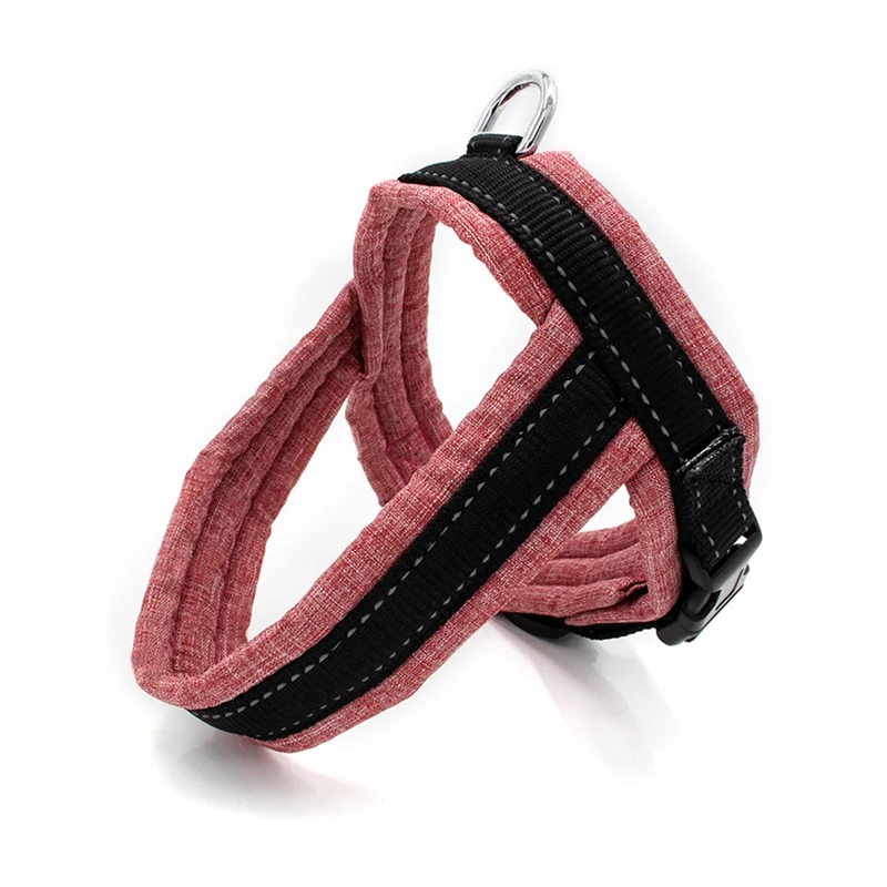 Pet Dog Harness Leash Lead Set Set Dog Reflective Strap Vest Traction Rope Dogs Outdoor Walking Supplies - Цвет: R