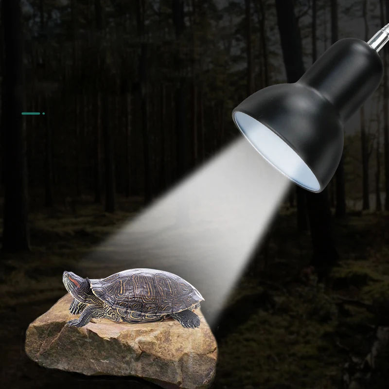 UVA+UVB 3.0 Reptile Lamp Holder Set with Clip-on Thermometer Hygrometer Lizard Turtle Tortoises Basking Heating Bulb 220V