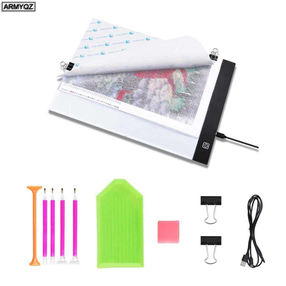 Новый A4 светодиодный световой Коврик для светильник мазной живописи коврик