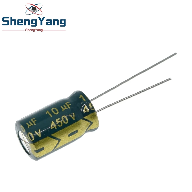 10 шт. алюминиевый электролитический конденсатор мкФ 450 V 10*17mm frekuensi tinggi радиальный
