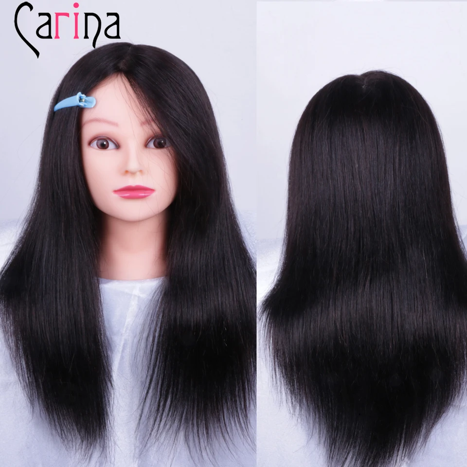 long human hair mannequin head