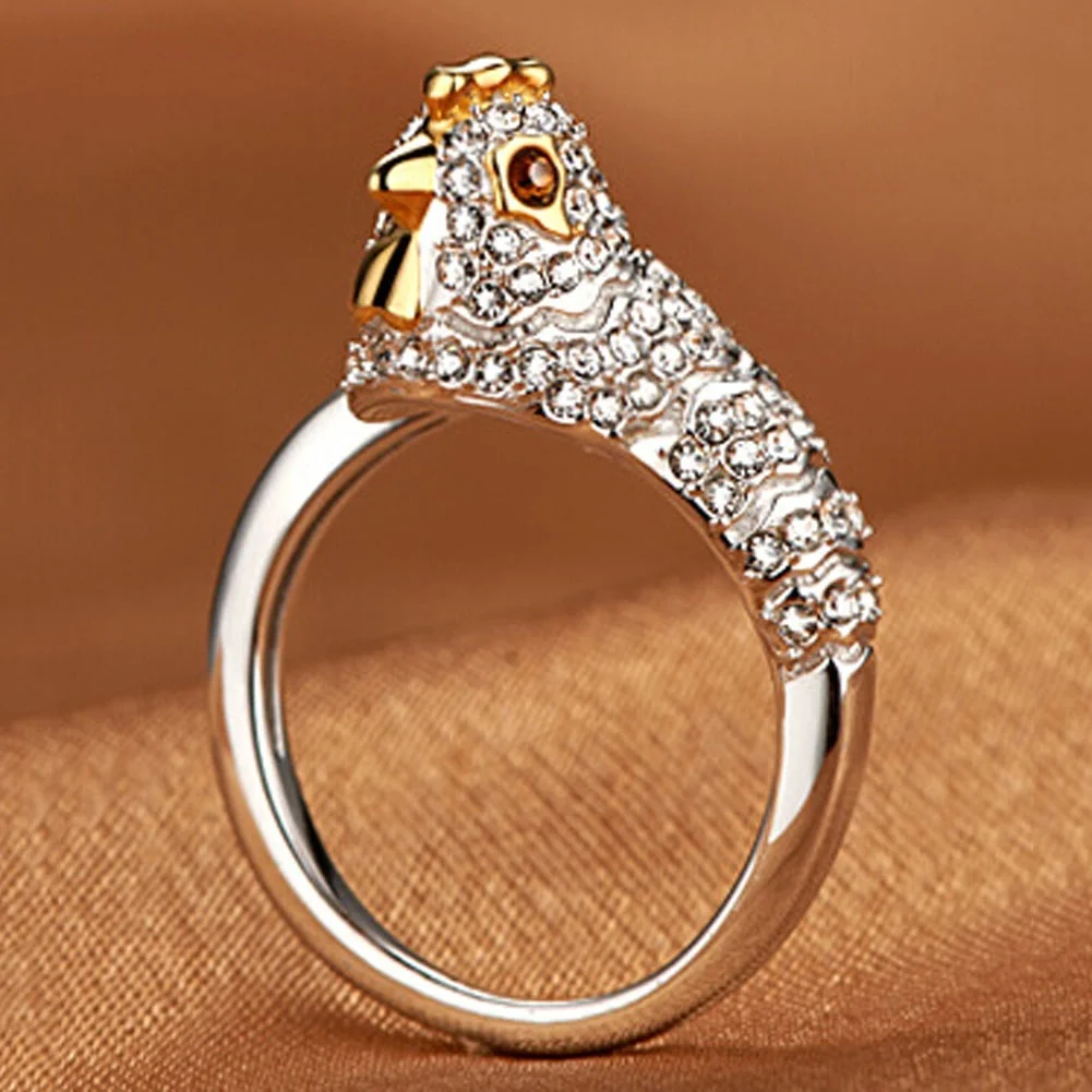 Cute Sweet Animal Chinese Classic Zodiac Ring Lady Men's Birthday Ring Adjustable Valentine Gift Ring A4P423