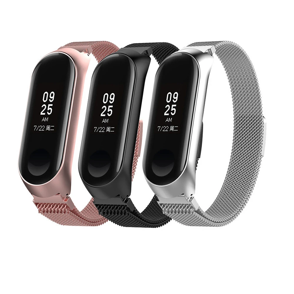 Ремешок для mi band 3, металлический каркас, браслет из нержавеющей стали, браслеты, сменные ремни для Xiaomi mi, ремешок на запястье 3