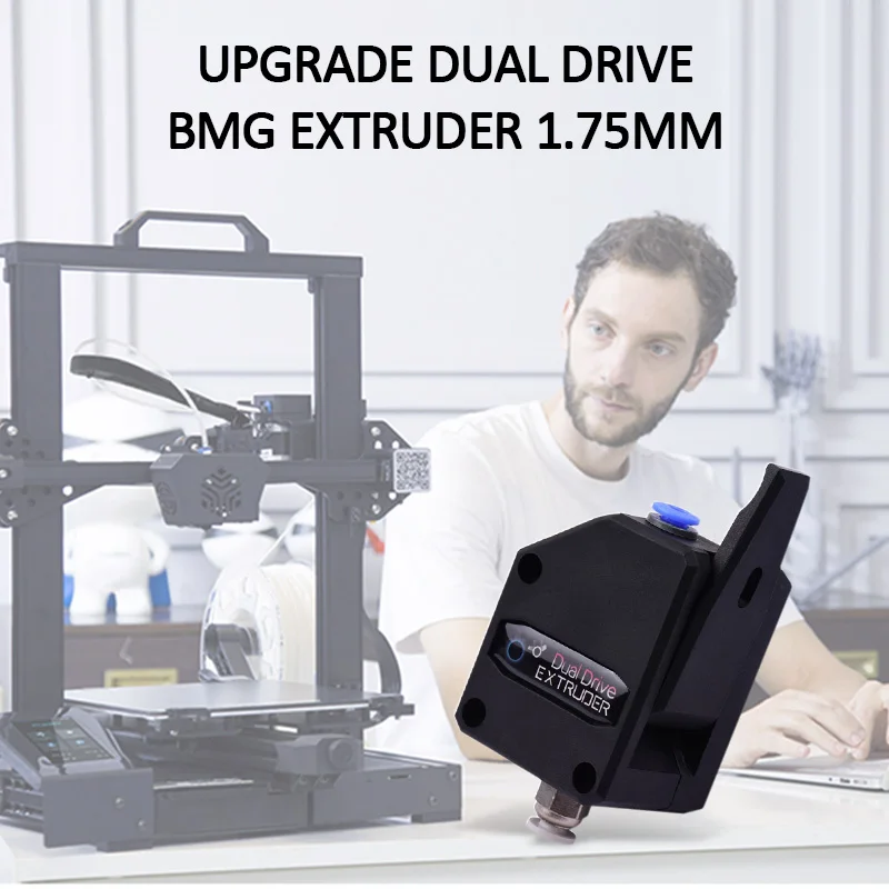 

3D Printer Parts Upgraded Dual Drive BMG Extruder High Performance Compatible with Creality CR10/Ender 3 Pro Anet ET4/ET5/E16