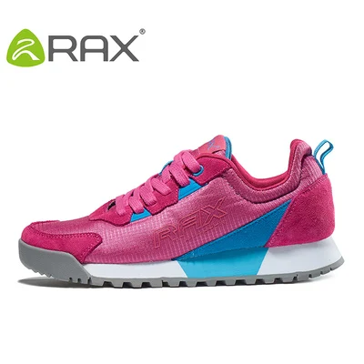 Красный RAX/уличная амортизирующая походная обувь; женские повседневные кроссовки; сетчатая ткань; нескользящая обувь для треккинга, альпинизма, прогулок, путешествий; женская обувь - Цвет: Красный