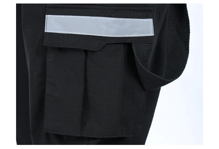 Sokotoo мужские свободные черные карманы Карго джоггеры нагрудник комбинезоны подтяжки комбинезоны уличная одежда