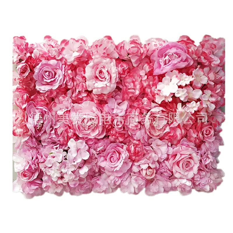 40x60cm Artificial Flower Wall Wedding Decoration Silk Flower Rose Fake Flowers Hydrangea wedding Background flower Panels