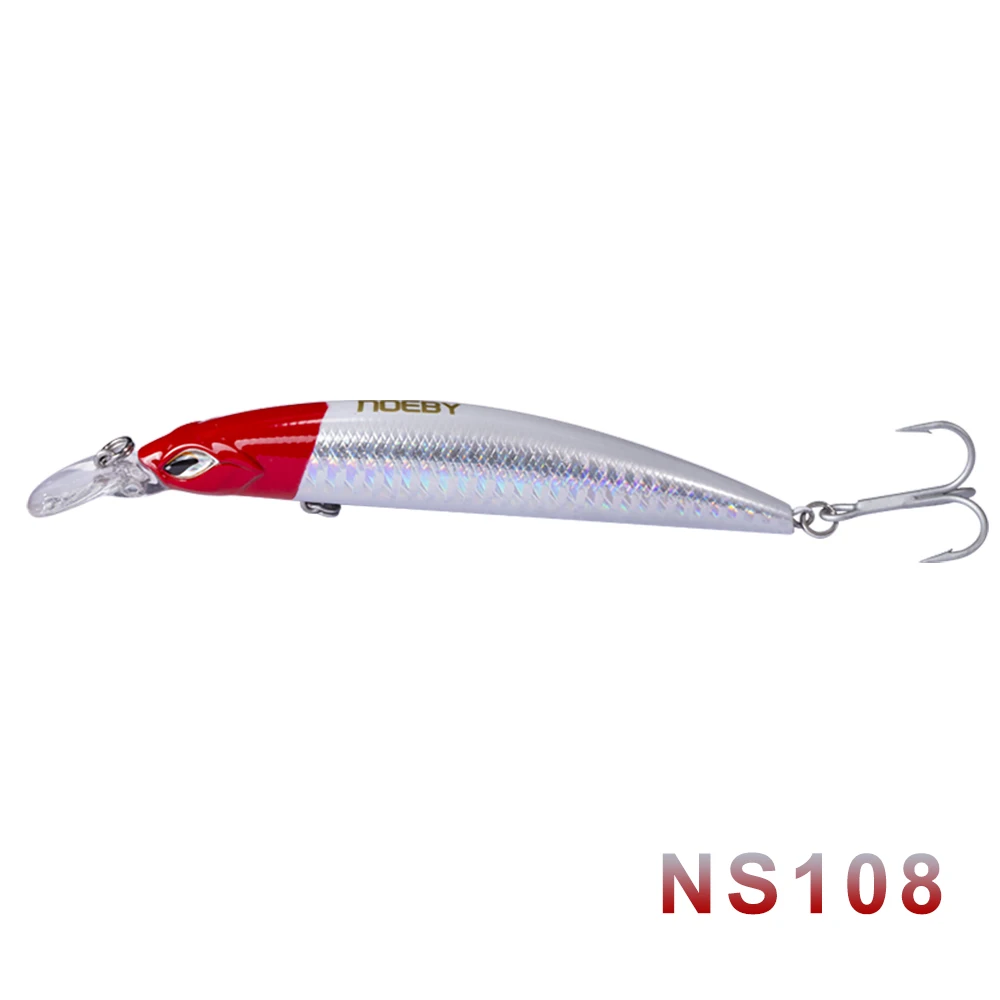 Noeby NBL9495, новинка, приманка для рыбалки, гольян, 110 мм, 19 г, Тонущая, длинная, плавательная приманка, искусственная наживка для рыбалки, 8 цветов - Цвет: NS108