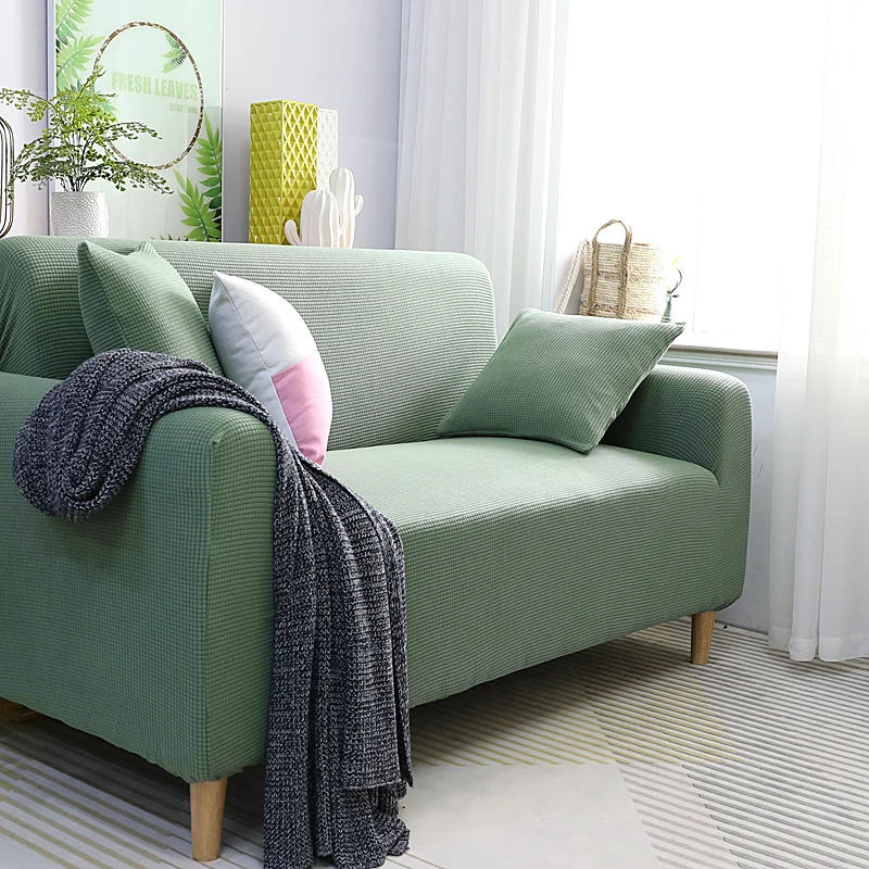 

1pcs Sofa Cover Soft Plush Fabric Sofa Cover with Armrest Couch Cover Anti-dirty Home Living Room Super Elastic Higher Quality