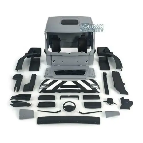 

1/14 Car Accessories LESU Plastic Painted MAN TGS Cabin for Tamiya RC Dumper Truck Tractor Trailer DIY Model Toys THZH0949-SMT4