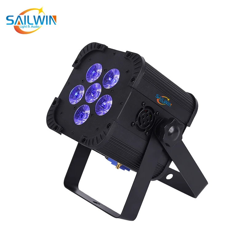 BIG SALE 6*18W 6IN1 RGBAW+UV MINI Battery Operated Wireless LED Par Light Projector Stage Lighting