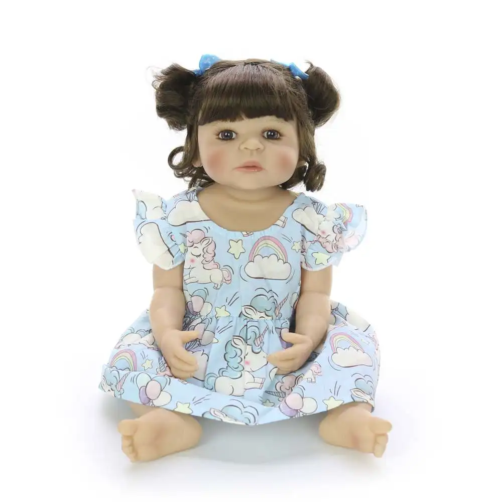 22 ''55 см силиконовые куклы для всего тела Reborn, модные реалистичные куклы Reborn Boneca Alive для детей, подарки на день, подарок для детей