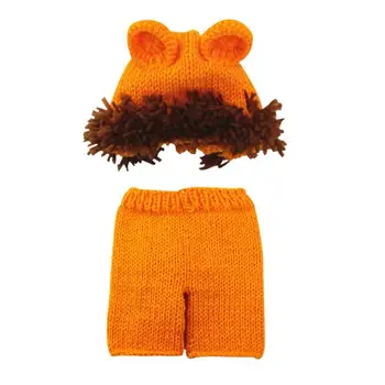 

Cute Pattern Newborn Baby Photography Props Costumes Hat Pants Knitted Suit