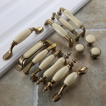 

Pastoral Jane European antique clothes cupboard Chinese and American drawer kitchen cabinet door shoe cabinet handle