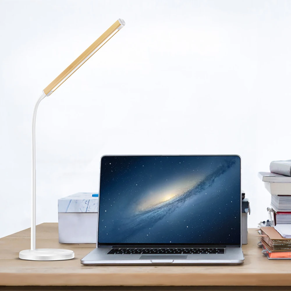 Настольная лампа USB питание интеллектуальное сенсорное управление бесступенчатая Затемняющая Вращающаяся лампа голова для колледжа в общежитии Рождественский USB подарок