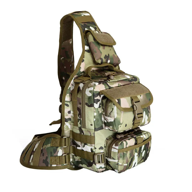 20L Tactical Assault Bag Military Molle Sling Backpack Army Waterproof EDC Rucksack Bag Outdoor Hunting Camping Large Capacity - Цвет: CP