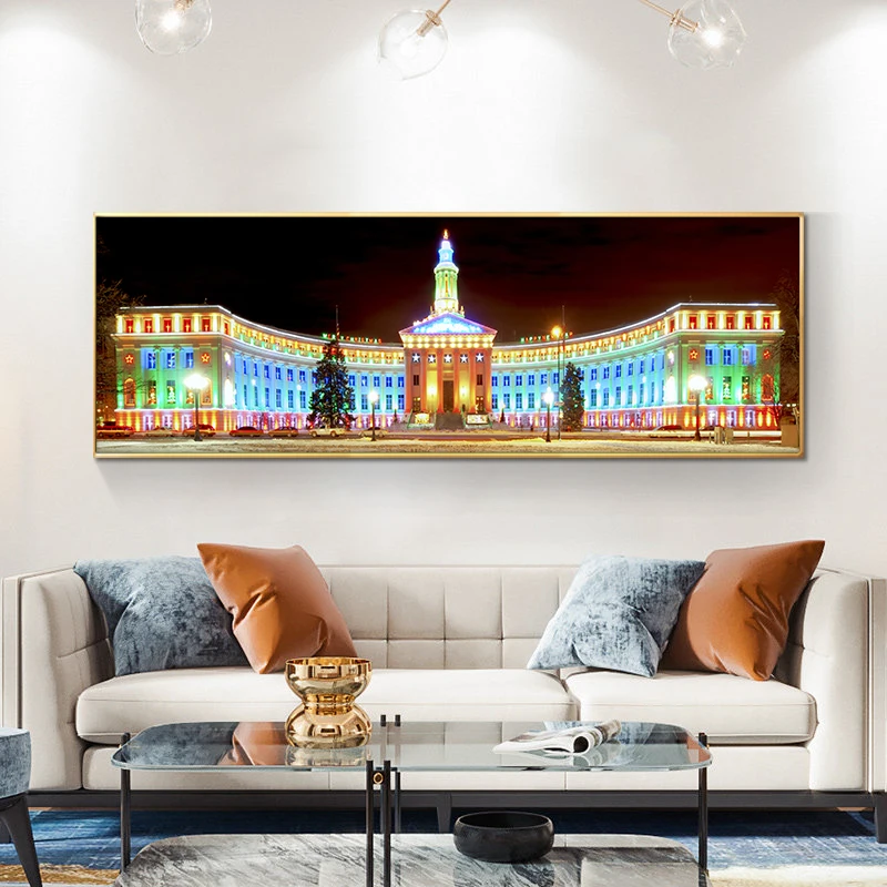 

Denve Civic Center Park Canvas Painting Posters and Prints Modern Abstract on the Wall Art Living Room Cuadros Decoracion Salon