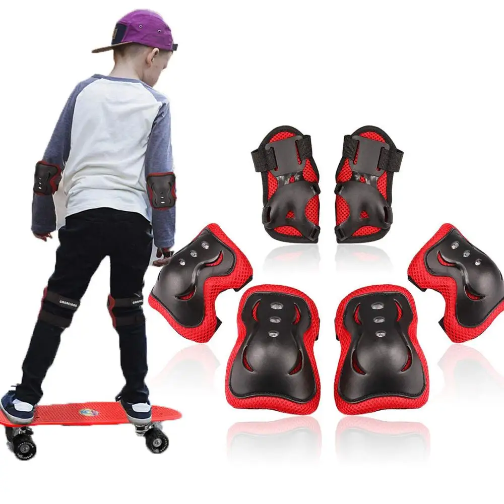 Breathable Knee Pads Elbow Pads Wrist Guards Rollerblading Skateboard Cycling Skating Bike Scooter Riding for Sports DEEWISH Child Protective Gear
