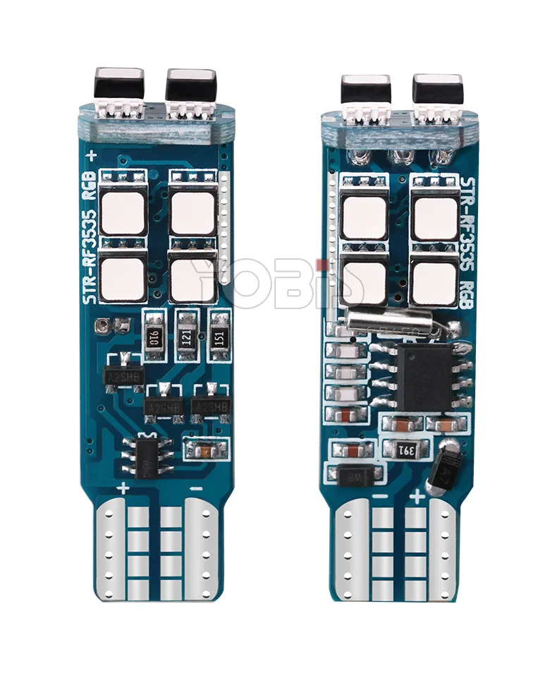 RGB с пультом дистанционного управления T10 W5W RF беспроводной пульт дистанционного управления 360 градусов Внешняя вспышка