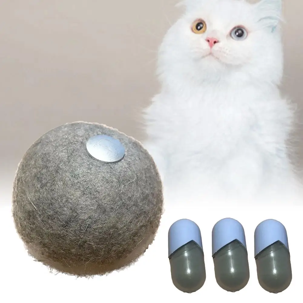 wool ball cat toy