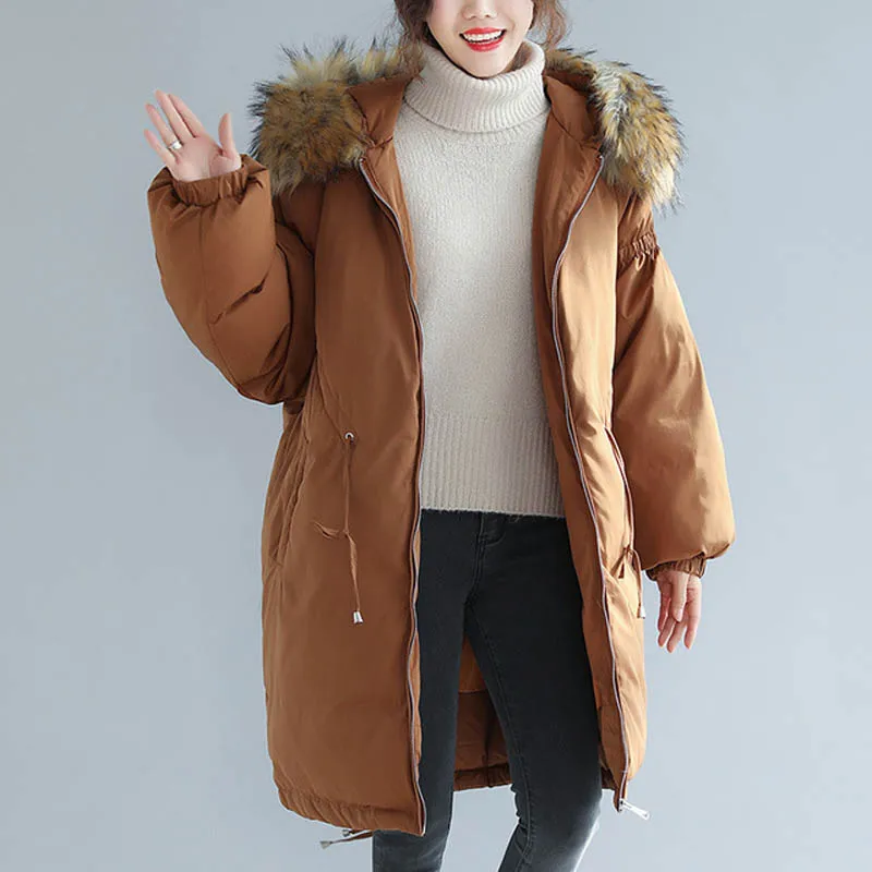 Зимние куртки для женщин, большие размеры, обхват груди 150 см, 7XL, 8XL, 9XL, длинное пальто для женщин, цвет черный, хаки