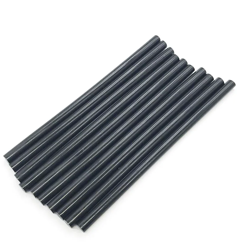 10 Pcs Zwarte Kleur 7Mm Hot Melt Lijm Sticks Voor Elektrische Lijmpistool Car Audio Craft Reparatie Sticks Lijm zegellak Stok