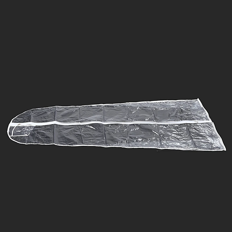 180Cm Transparent Solid for Wedding Dress Dust Cover Extra Large Waterproof PVC Clothing Garment Bags Print