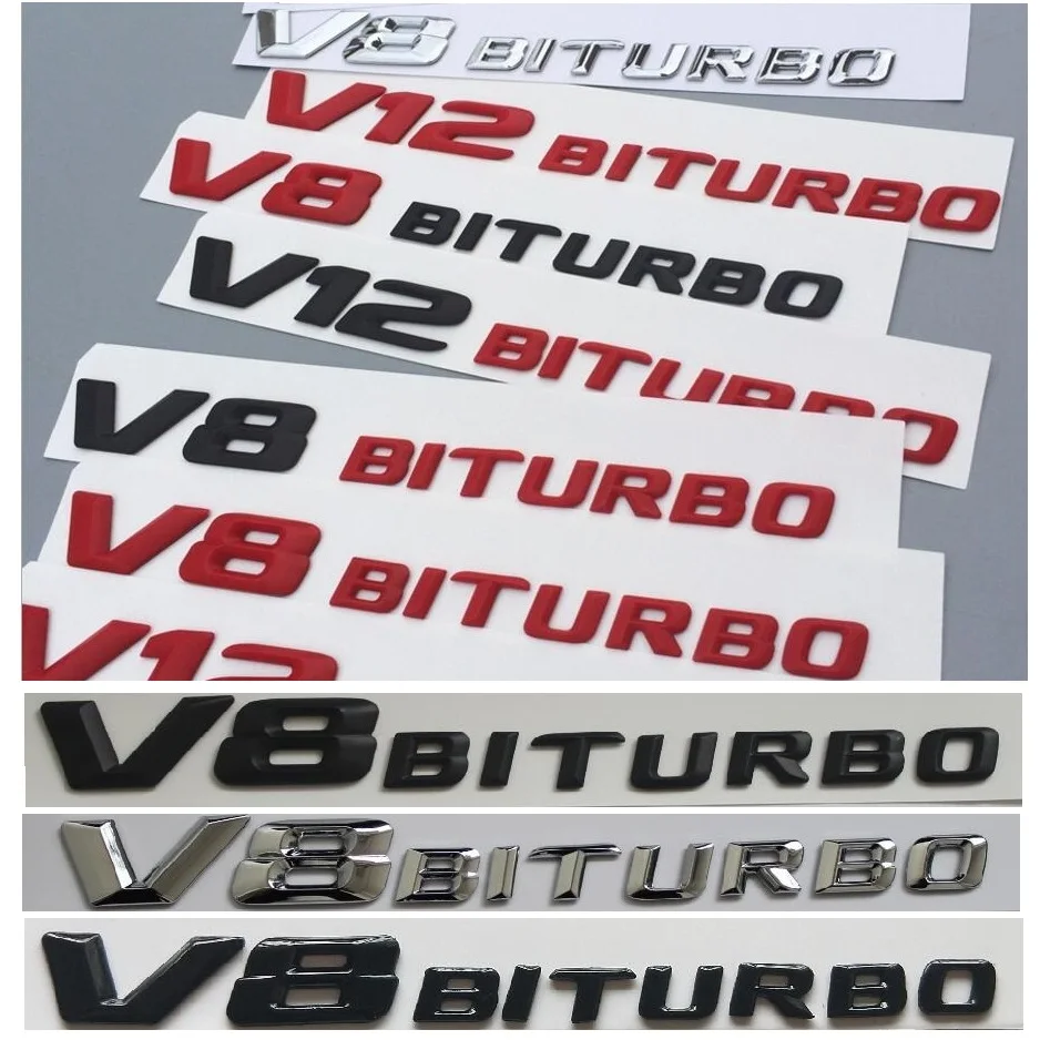 3D буквы для Mercedes Benz E63 C63 S63 GLE63 GLC63 GLS63 CLS63 AMG Fender V8 BITURBO V8BITURBO значки с эмблемой стикер