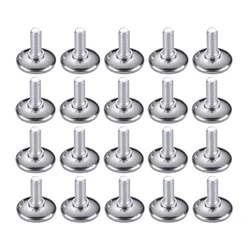 20 Pieces/Set Of M6 M8 Screw Table Cabinet Feet Height Adjustable Metal Furniture Feet Non-slip Mat