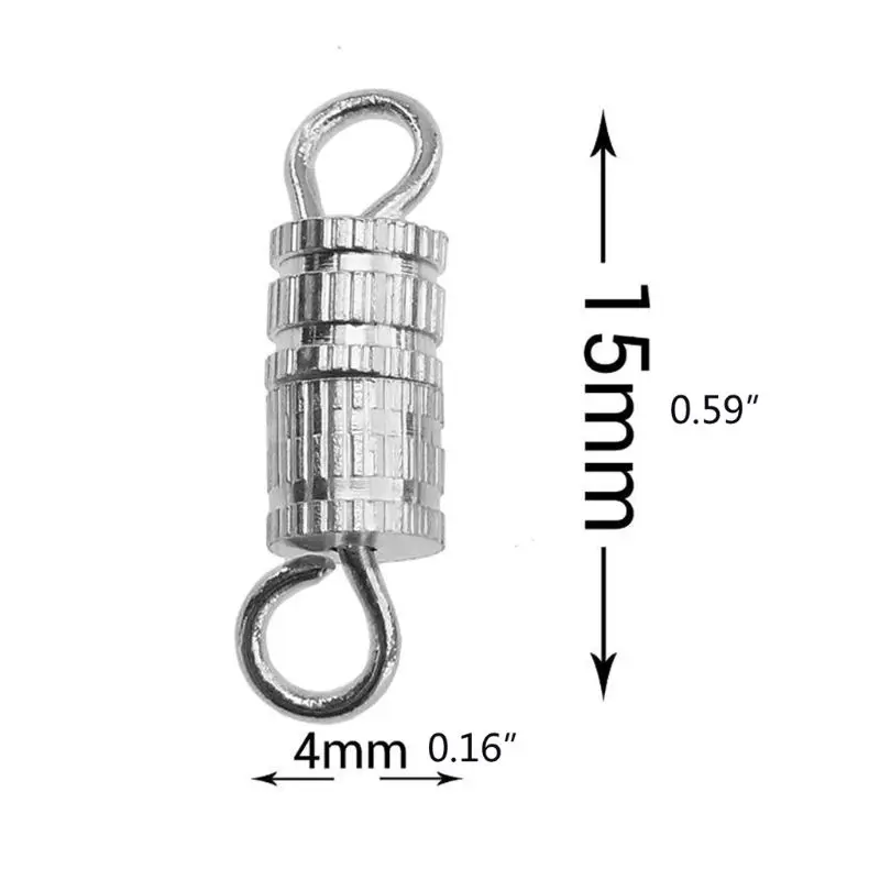 100 шт винтовой Тип бочонка из ожерелья с застежкой и браслета соединители DIY ремесла ювелирных изделий