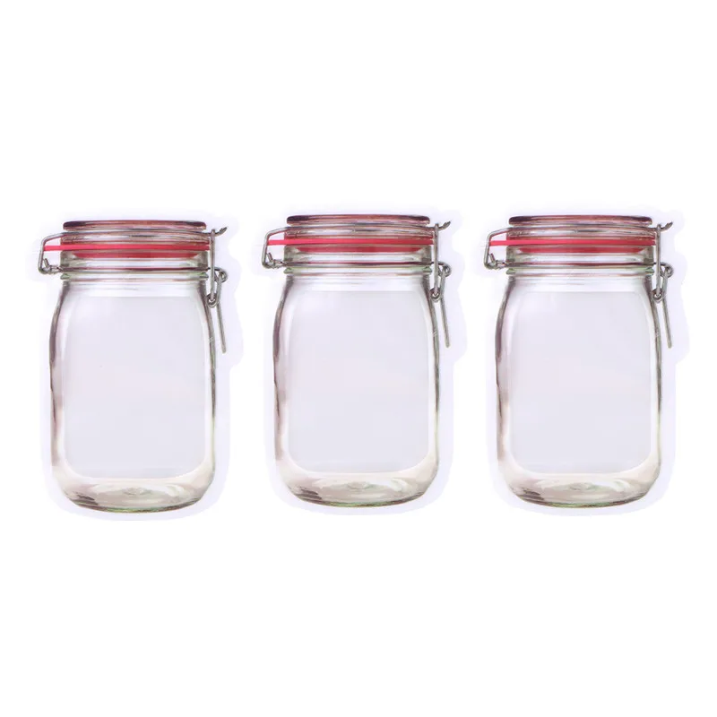 3pcs Large 1 компл. 3 шт. милый питомец на молнии для сохранения холодильника замораживания еды сумка для хранения свежего хранения обертывания Органайзер-995623 - Цвет: 3pcs Large