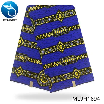 

LIULANZHI nigerian wax fabrics Top sale ankara real wax fabric 6yards/lot african wax cotton fabric for dress ML9H1870-ML9H1894