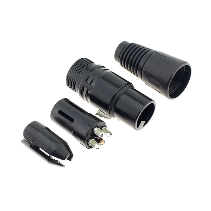 5 шт./лот XLR 3pin разъем аудио адаптер, XLR штекер микрофона микшер аксессуары для динамиков