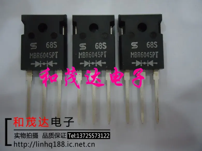2шт/MBR6045PT TO-247 45V60A