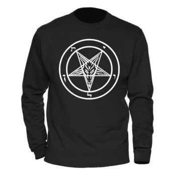 

Warm Autumn Winter Pullovers Male Hipster Gothic Pentagram Occult Satan Sweatshirt Men Streetwear 2020 Men's Sweatshirt Hoodie