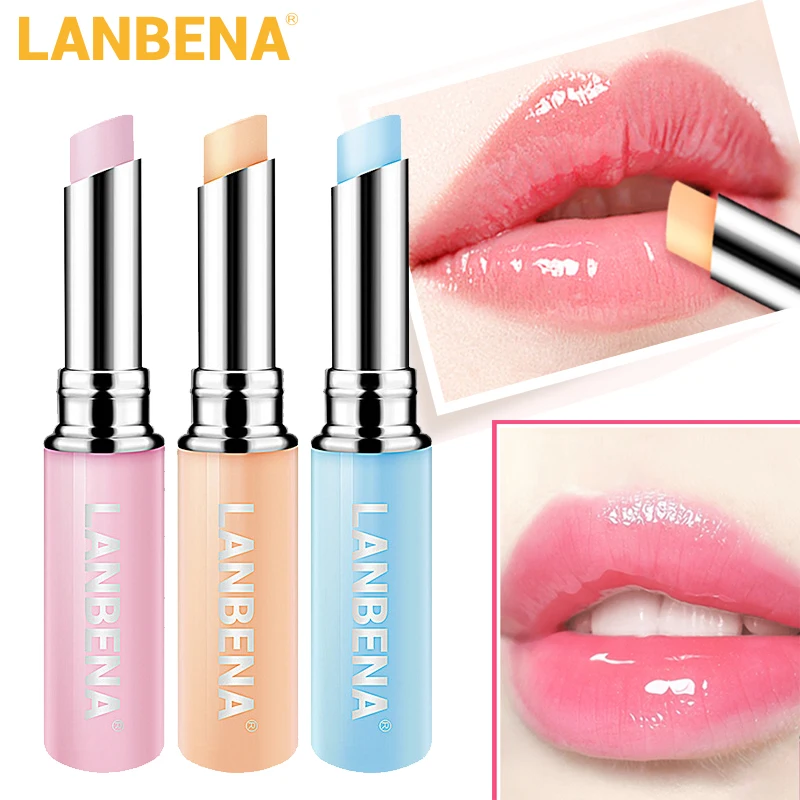 

LANBENA Chameleon Lip Balm Rose Hyaluronic Acid Moisturizing Nourishing Lip Plumper Lip Lines Natural Extract Makeup Lipstick