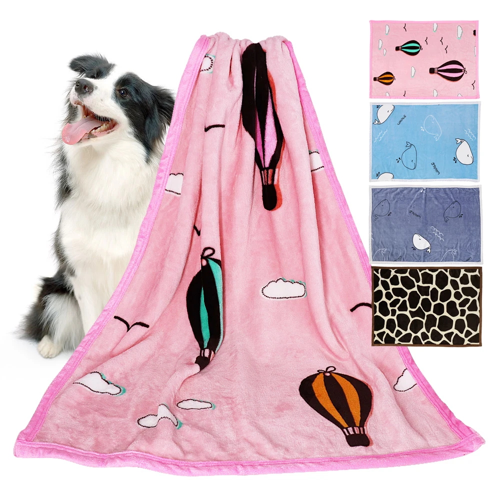 

Soft Pet Dog Blanket Winter Cat Dog Bed Mat Warm Print Sleeping Mattress Small Medium Large Dogs Fleece Bath Towel Pet Supplies