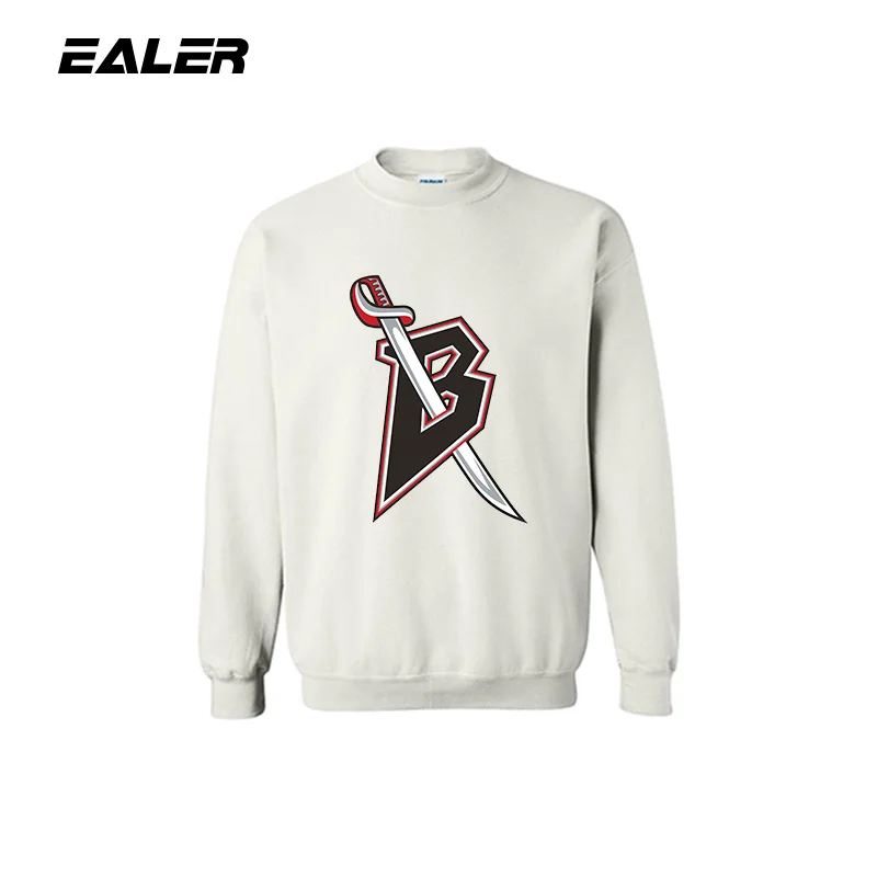 white EALER хоккейный свитер с логотипом для болельщиков - Цвет: white