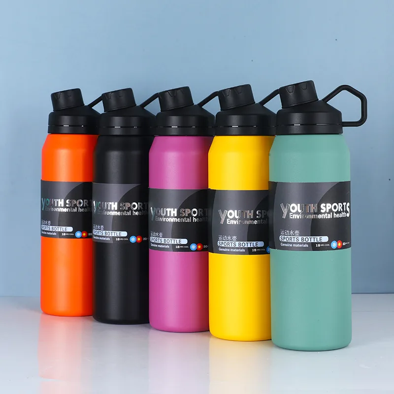 650ml/1000ml Portable Double Stainless Steel Vacuum Flask Coffee Tea Thermos Sport Travel Mug Large Capacity Thermocup | Дом и сад