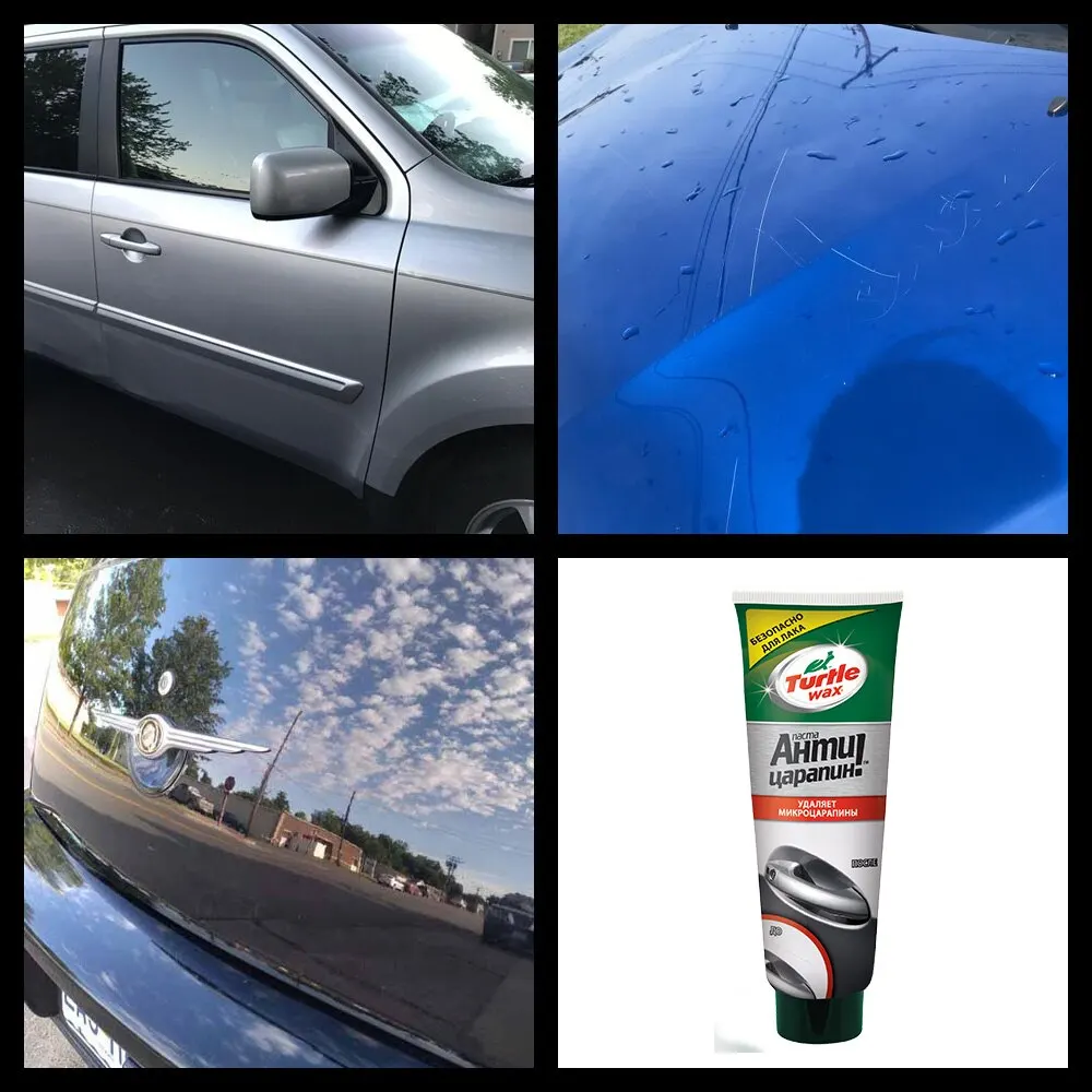  3 шт. 100 мл «Антицарапин» SCRATCH REMOVER Turtle Wax 52997 Scratch Repair Tool Car Paint Care Main