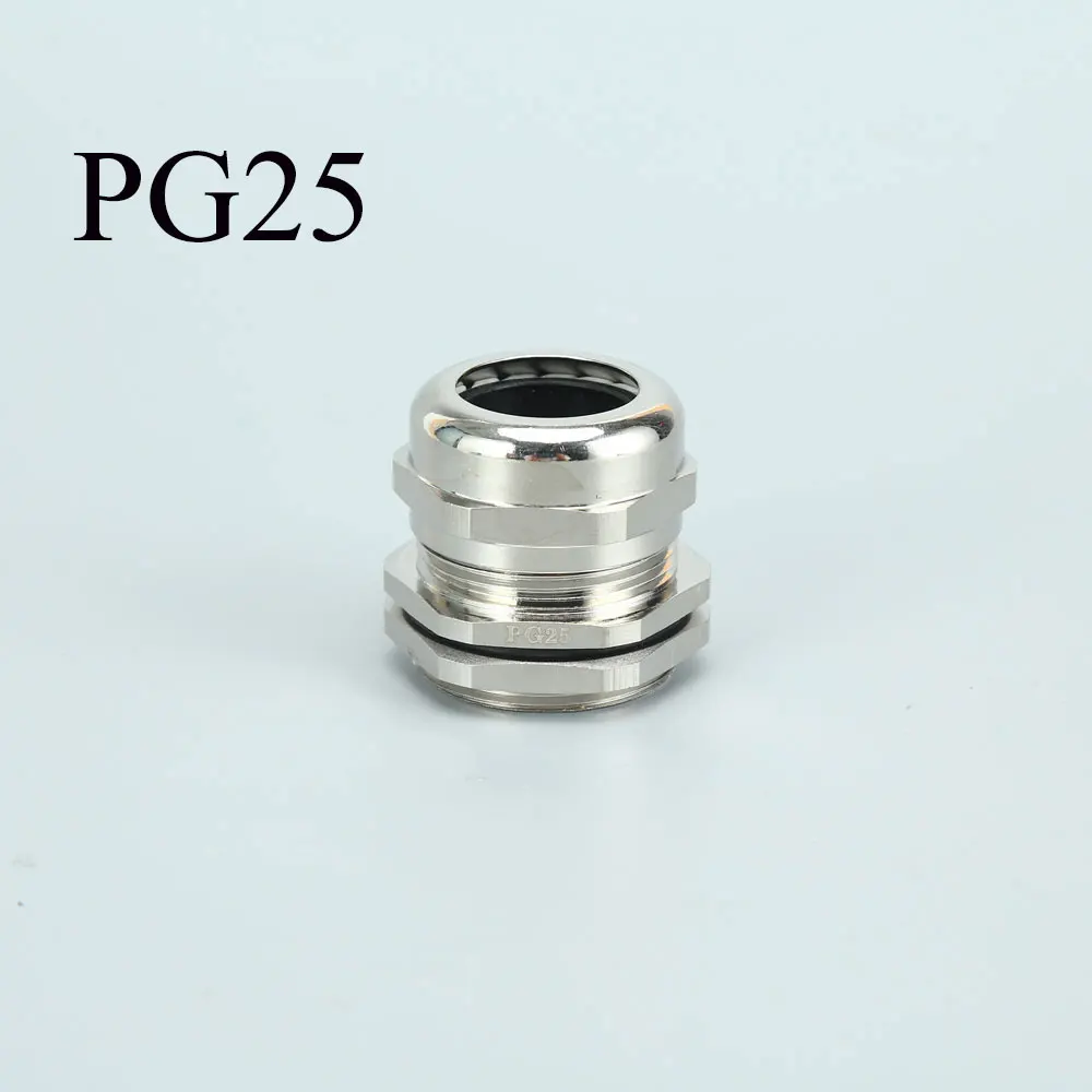 PG25 набор латунных кабельных втулок IP67 с зажимной гайкой Кабельный соединитель