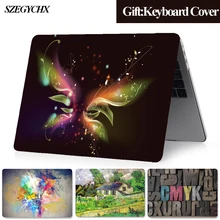 Чехол для ноутбука, жесткий чехол для MacBook Air 13 Pro retina 11 12 16 15 13,3 для mac book New Air 13 A1932 чехол+ чехол для клавиатуры