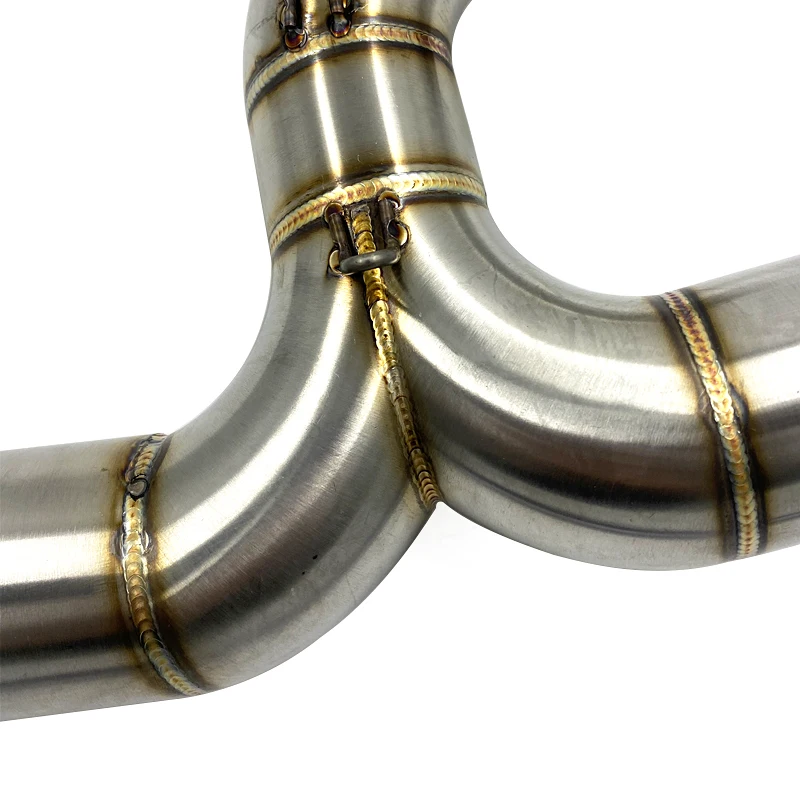 Exhaust System Middle Pipe Link Connect Motorcycle Accessories (8)