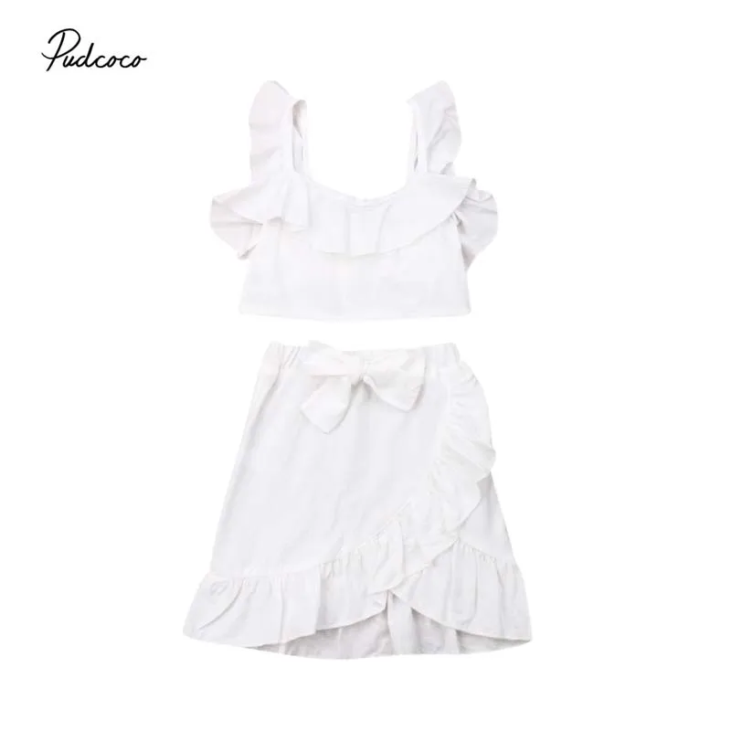 Летняя одежда для малышей 2019 модная юбка со скошенными краями новорожденных